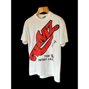 Wamz 1980's Vintage Kentucky Country Rock Radio Tshirt XL Fruit Of The Loom AOP